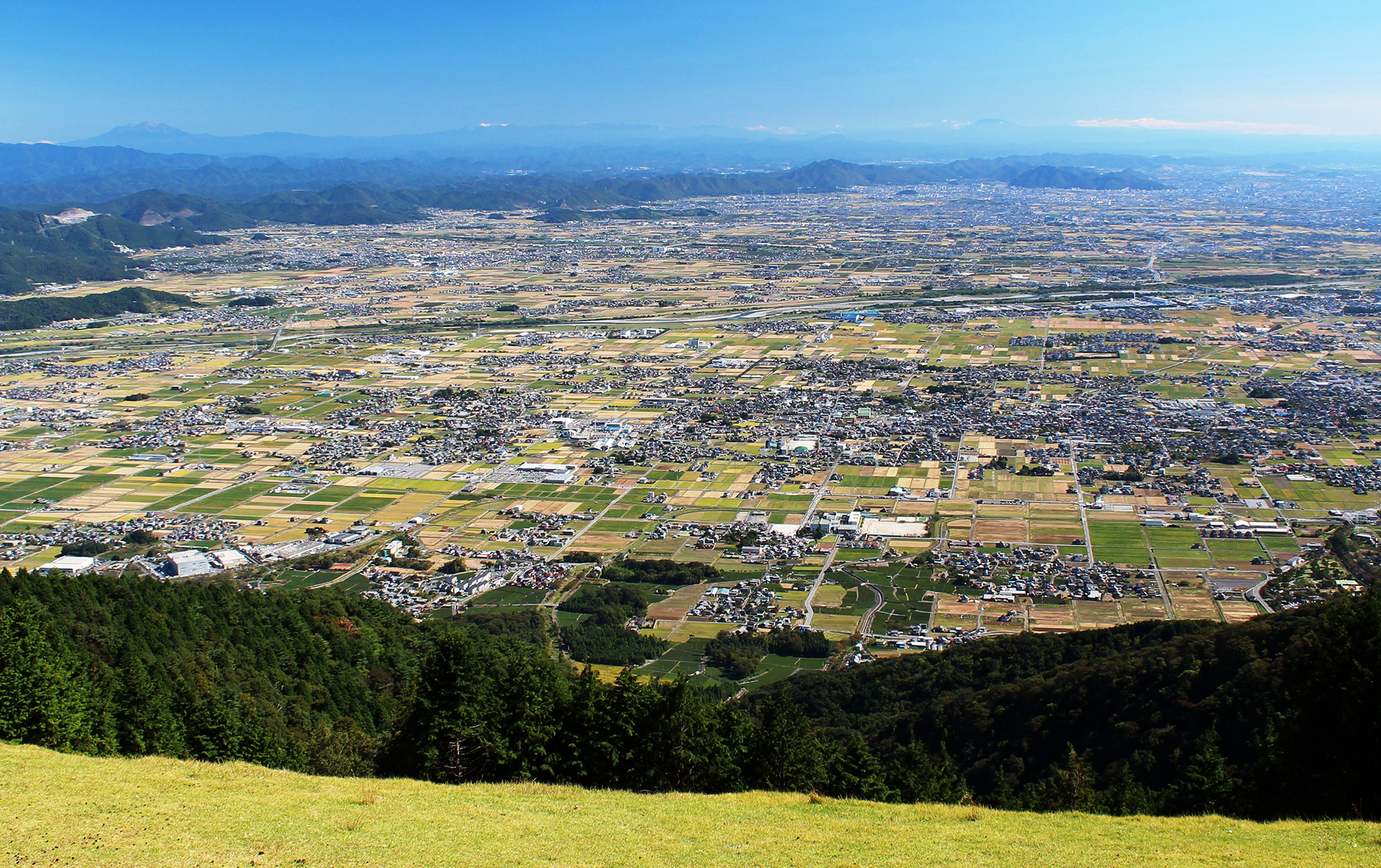 池田山から望む濃尾平野