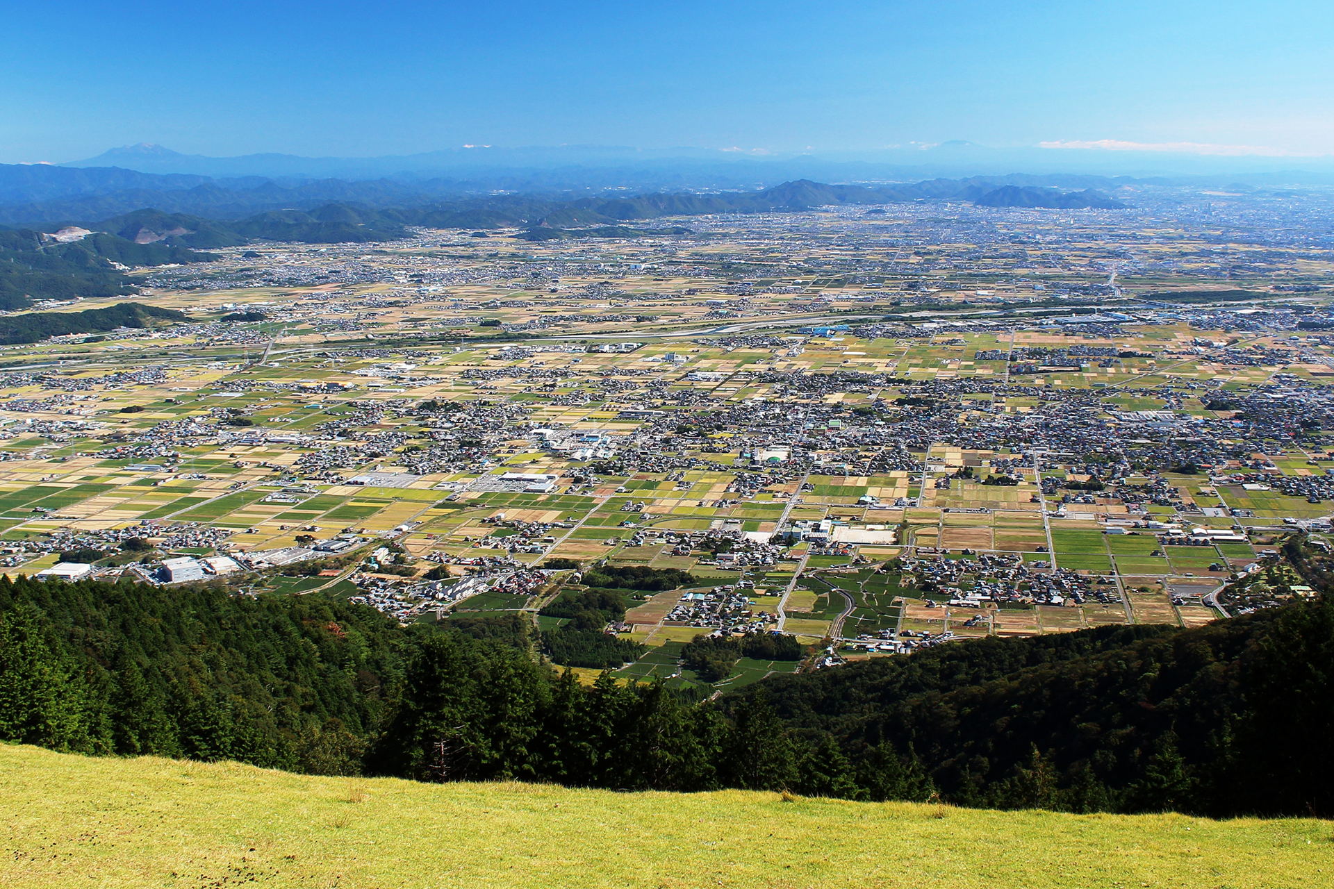 池田山から望む濃尾平野
